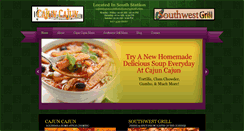 Desktop Screenshot of cajunsouthwestgrill.com